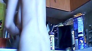 Amateur striptease and Solo masturbation