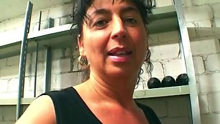 Mature Lesbian Slut Fists Gaping Pussy Dripping Thick Cum