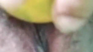 Sexy Filipina Milf Having Fun Stuffing Fruit In My Pussy