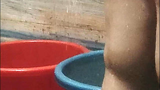Desi bhabhi house wife taking shower rubbing boobs and pussy