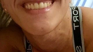 Blonde tight pussy babe has solo toy fun