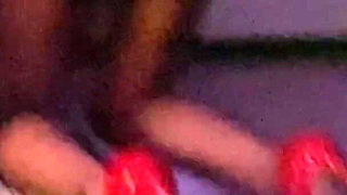 #34 Classic Black Nylon and Red Vintage Belt