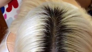 Huge boobs MILF giving blowjob POV