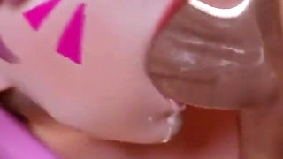 BBC Nymphomaniac Whore Gags on Huge Black Monster Cock Deepthroat