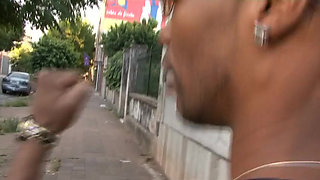 Wife gets fucked by a big black cock in front of her husband