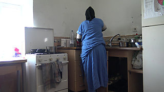 Homemade Hard Fucking Arab Wife in Kitchen