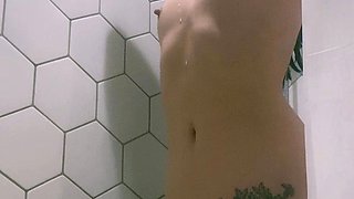 Small titted babe toys her pussy on webcam