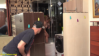 My chubby stepmom begs to be fucked