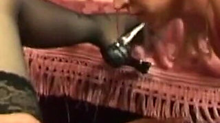 Licking fucking fingering threesome