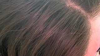 blushing white British beauty gaining red with the fuck machine inside her