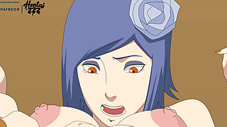 Naruto Hentai Konan's Tight Pussy Gets a Big Cock