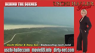 Uschi Haller & Dany Sun Backstage Skinny Dip on Juist Island