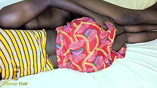 Young African maid seems excited about being fucked by her boss