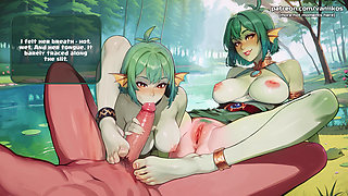 Big Ass 18yo Monster Girls Get Huge Anal Gapes After Some Ass Fucking Threesome with Creampie - Harem Vs Zombies (steam Game)