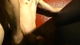 Two Horny Babes Gets Hard Gangbanged And Cum Covered In A Swingers Club