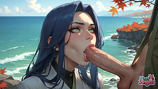 Autumn Sea Milk Spray Orgasm: Multi-penis Deluge