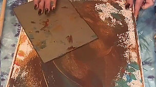 In Big Eyeglasses Asmr Acrylic Art Bloom in the Mist Part 1