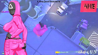 Squirt games, squid game, korean girl