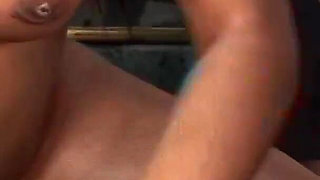 Sexy ebony girl Candice gets fucked by step brother with fat cock