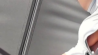 Big Bubblegum Bubbles Outdoors Wearing Hot Pants - Bunny Looner