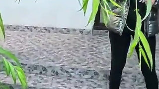 Gardener Deepthroat, Rough Facefucking and Double Cum on My Shiny Downjacket