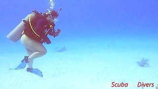 We take her bikini bottom off for some fun at the bottom of the sea!