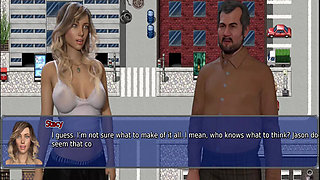 The office wife #22 - Stacy teased Zack and later on Simon played with Stacy's pussy