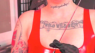 Bondage Sack Sub Gets Sounded by Ms Nacke