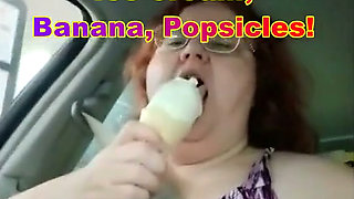 I love Ice cream, bananas and popsicles Yum