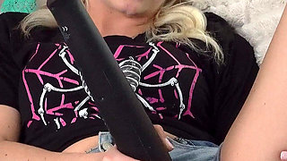 Bratty Wrestling Slut Destroys Her Tight Pussy with Vibrator