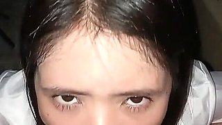 Asian Student Model Blowjob Deepthroat Swallows