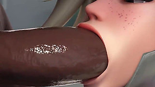 Overwatch Mercy Dr. Ziegler - Patient’s BBC Double Penetration Animation