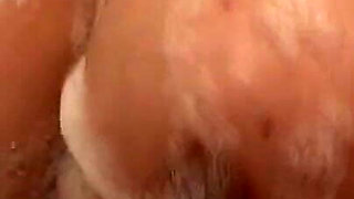 Sexy BBW Kelly Plays with Her Glass Toy in the Bath Tub