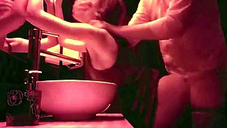 Rough Sex in the Club Bathroom with an 18-Year-Old Amateur