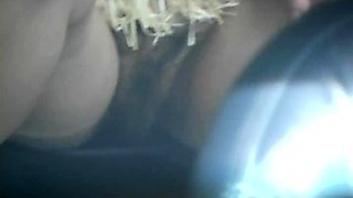Perfect blond making solo masturbation