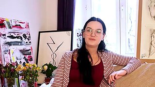 Hairy German tattoo brown-haired loves xxx masturbation
