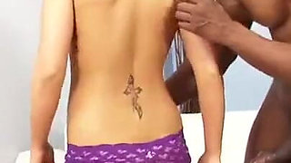 Natasha is the brunette teen who sucks a big black cock