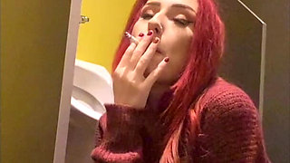 Smoking in a Urinal