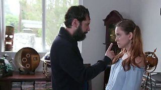 Young doll enjoys spanking and onanism with her stepdad