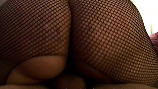 Nasty brunette babe in anal hardcore action