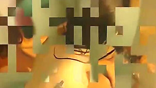 Amazing Lesbian Threesome with Strapon in the Bathtub