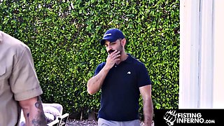 Hairy Hunk Diego Vox Pounds Beefy Plumber Gunnar Gates After Deep Fisting Stretch with Brutal