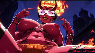 Gol Hot Bikini Demon Girl Dark Castle Nude