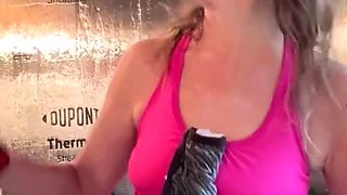 Blonde emo amateur solo masturbation