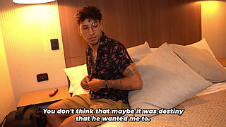 Slim Tattooed Stepson Ends up Fucking His Stepmom When They Share Bed