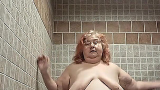 Big Beauty Nurse Vicki Dances and Strips in the Bathroom!
