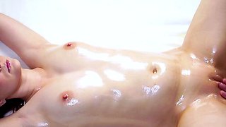 Oiled Massage Leads to Intense Squirting Orgasms