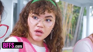 Nerdy Teen 18+ Students 18+ Discover Monster Cock & Give It Pov Blowjob And Handjob