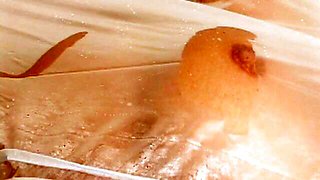 Stunning Brooke's facial cumshot scene