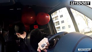 German Black Sophie Picked  Cumshot Fucked on Bus for Valentines